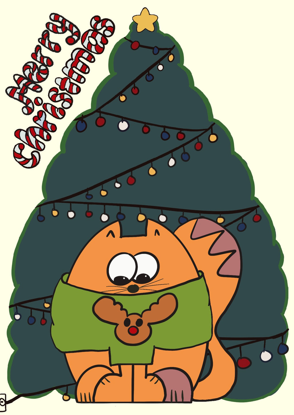 Tante poes sprinkled a bit of Christmas!