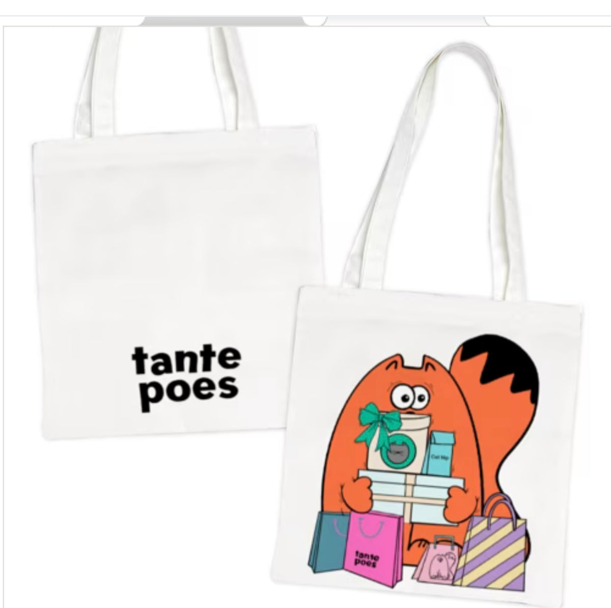 Tote bag "Shopping all day!"