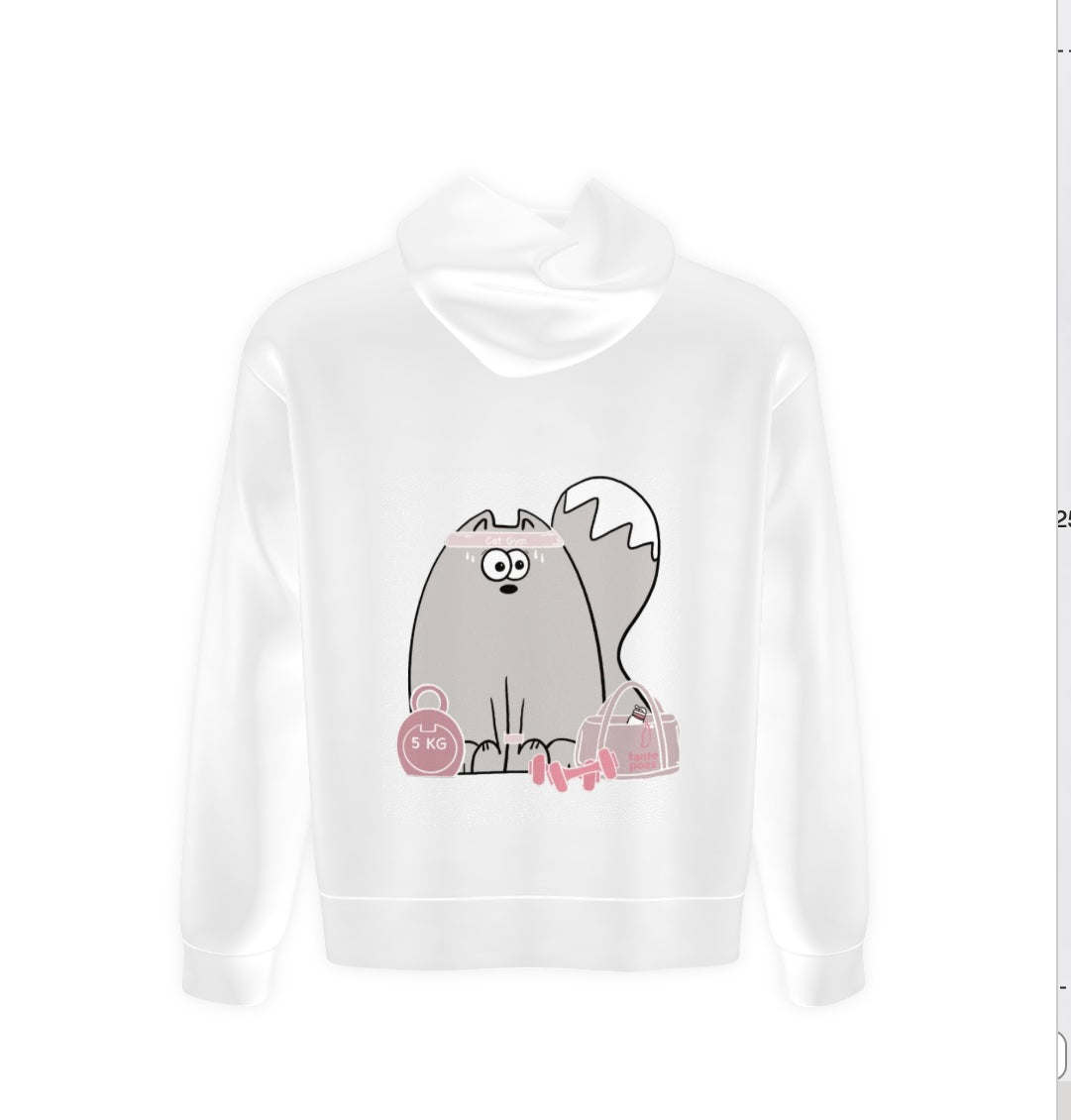 Super comfy tante poes "Cat Gym" hoodie