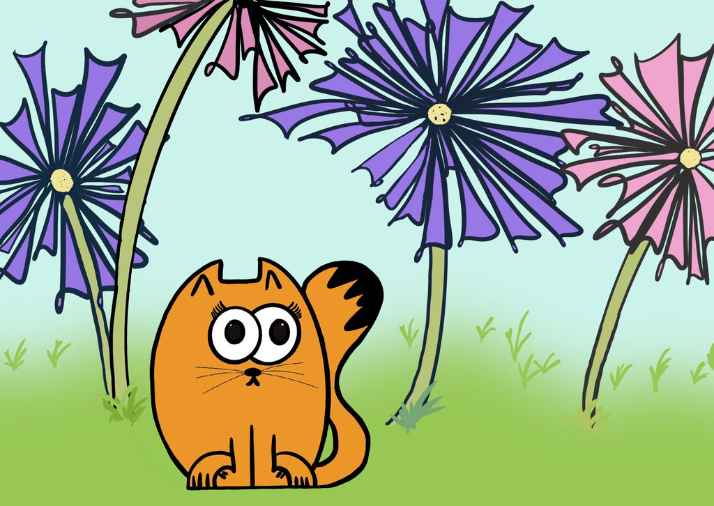 Set tante poes wiches you a Cat well soon