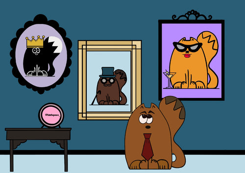 A day at the museum or is it your family picture wall?