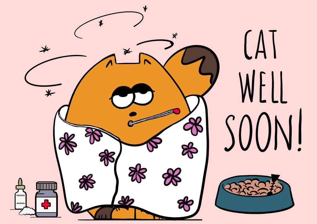 Set tante poes wiches you a Cat well soon