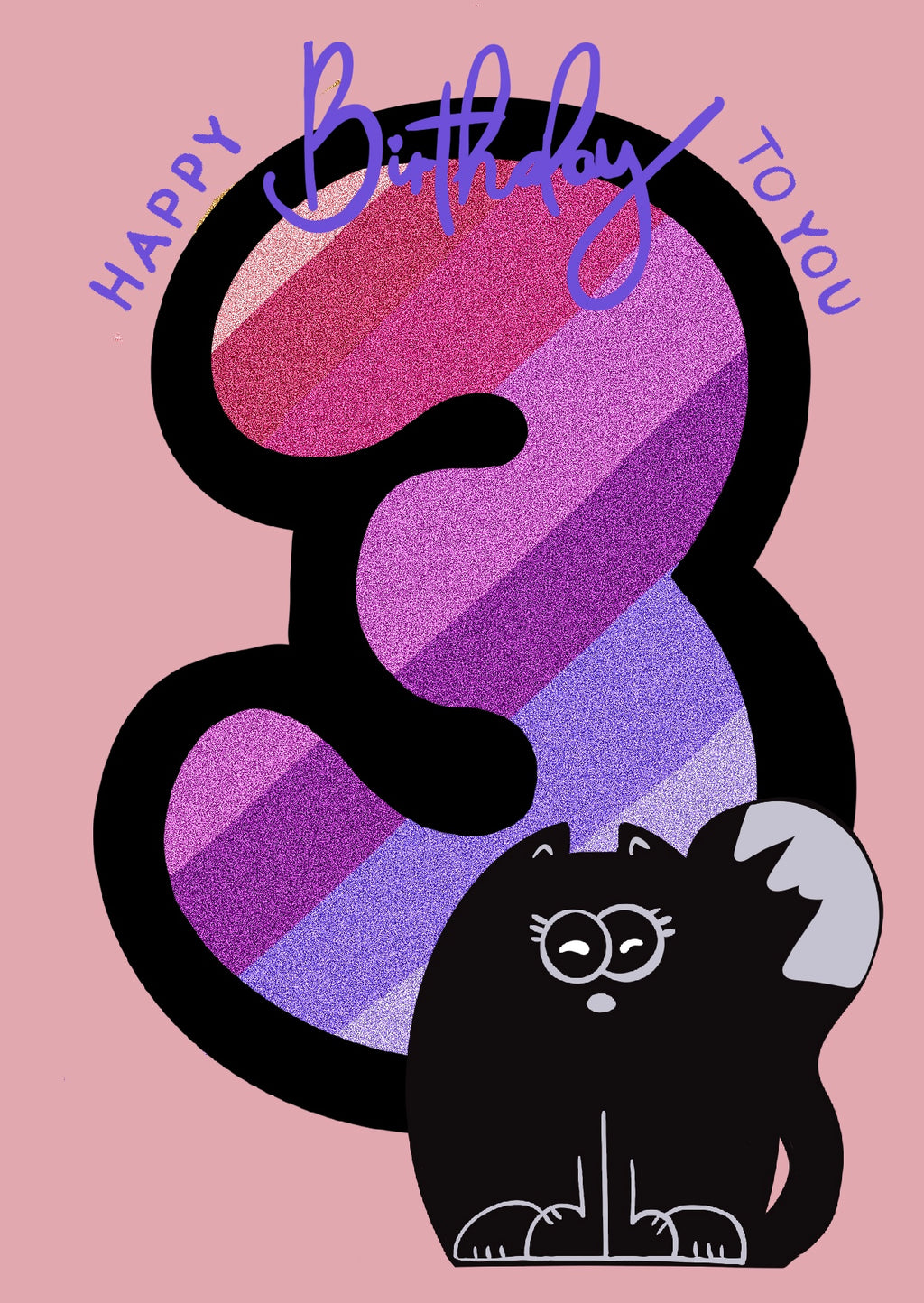 Set tante poes sings "happy bithday to you" rainbow