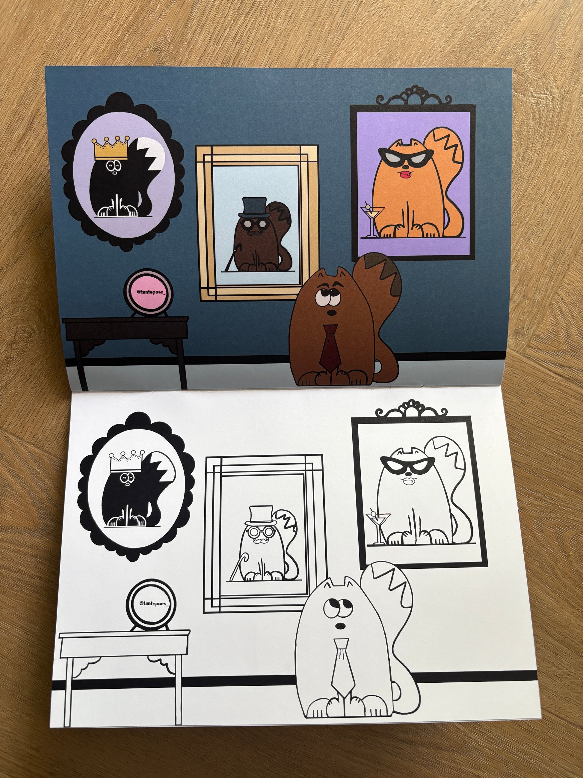 tantepoes coloring book