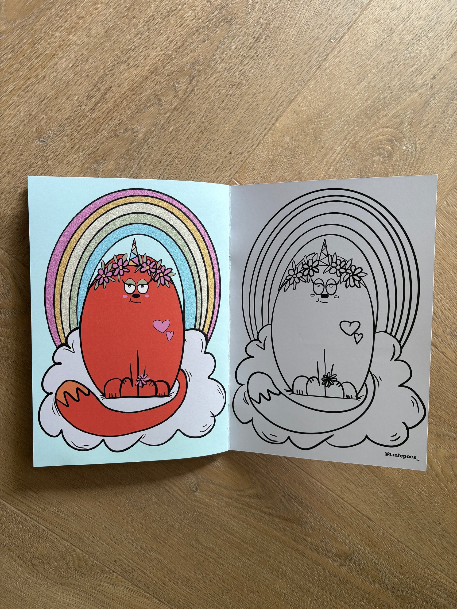 tantepoes coloring book