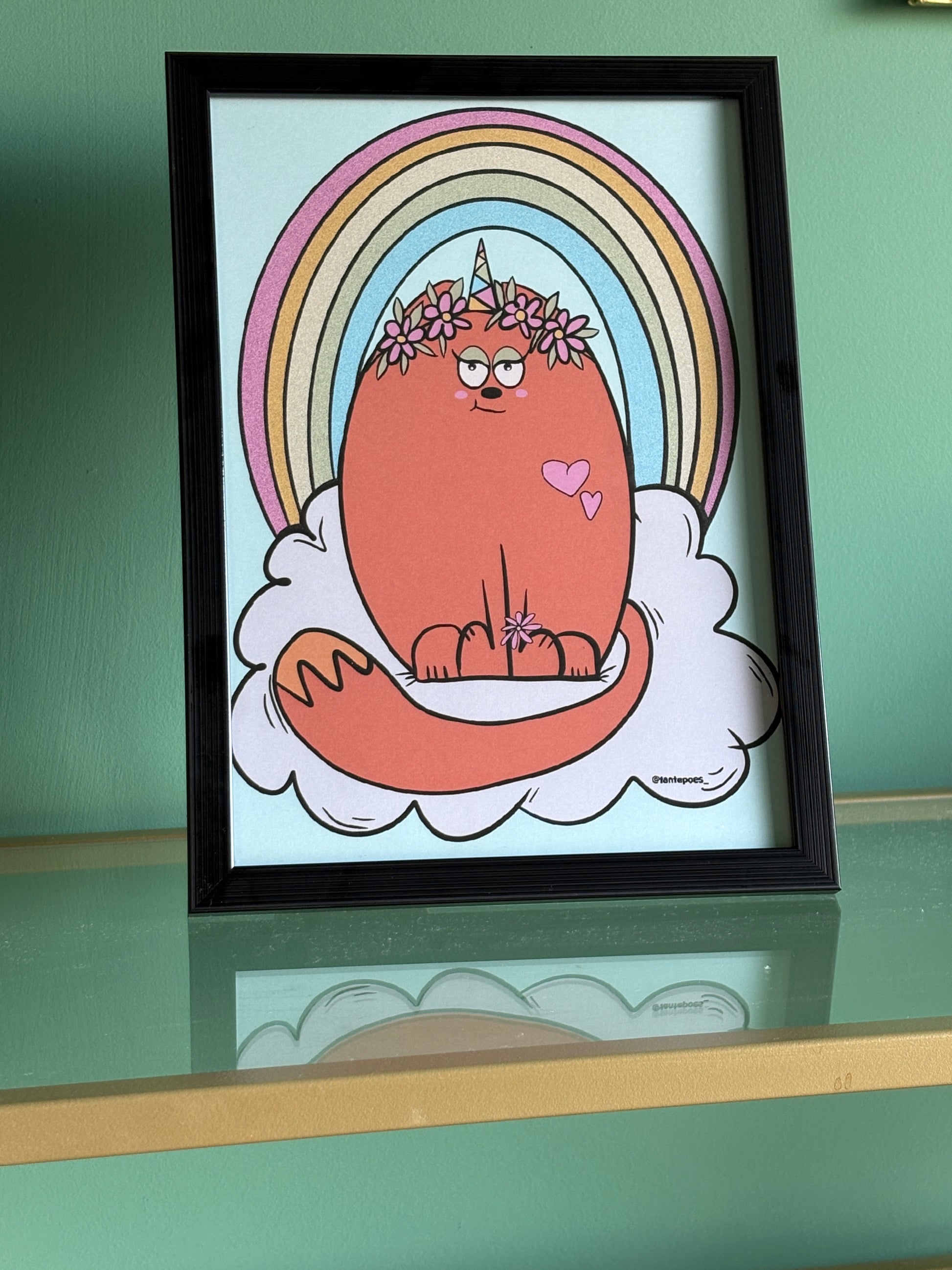 Be proud of who you are! Poster incl frame