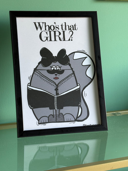 "Who's that girl?" poster incl frame