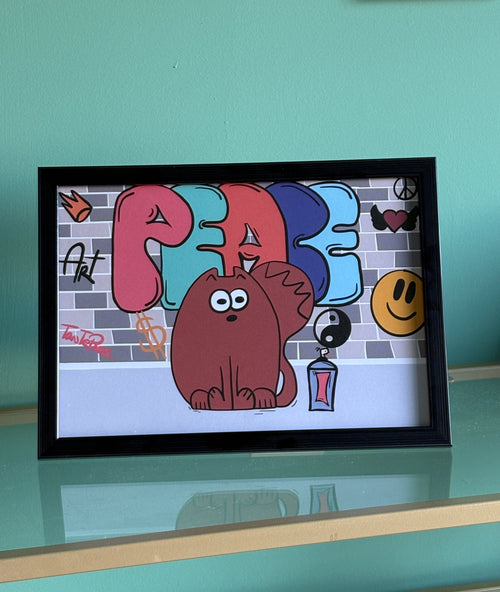 "Graffiti" Poster incl frame