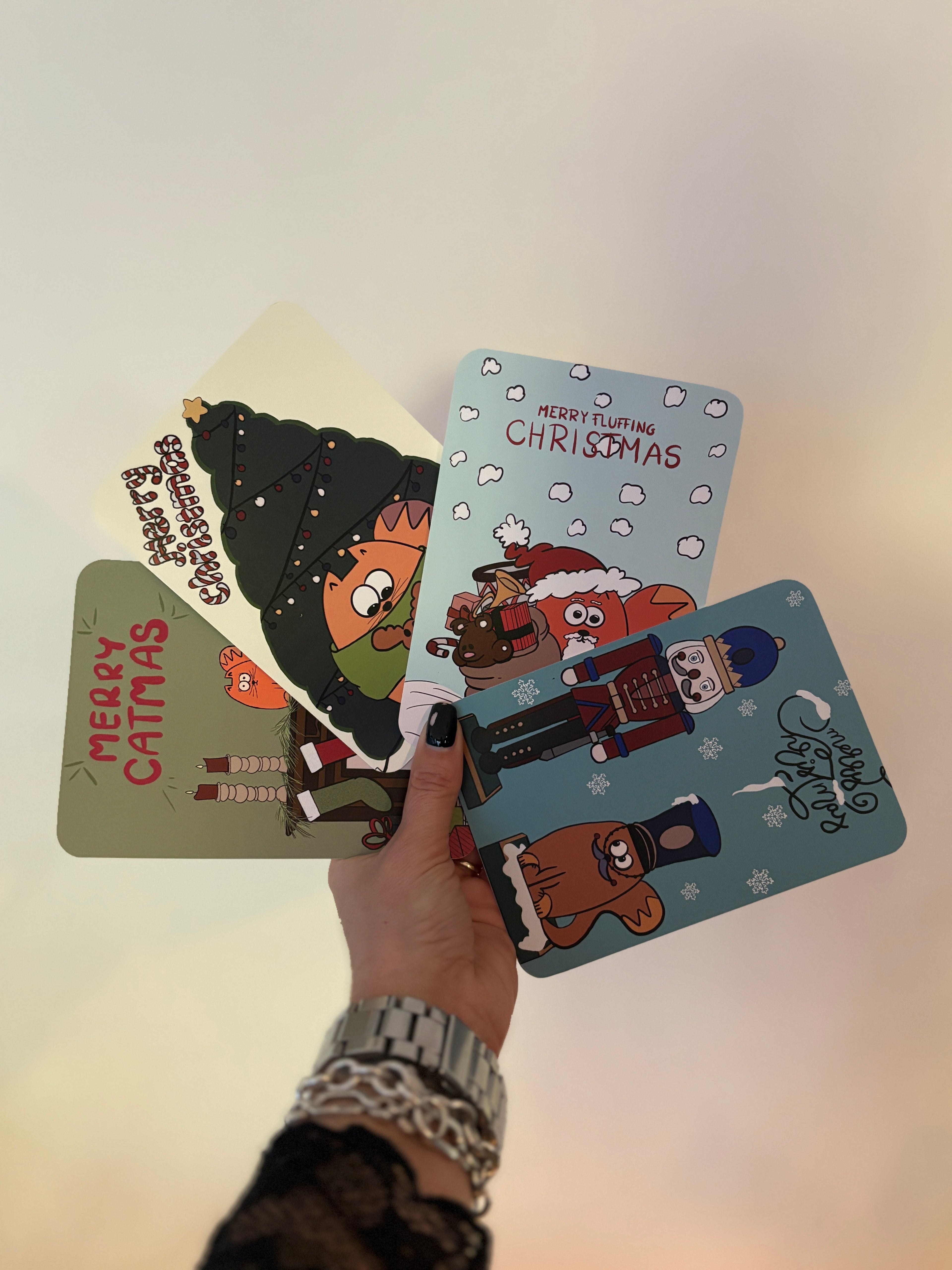 Tante poes sprinkled a bit of Christmas!