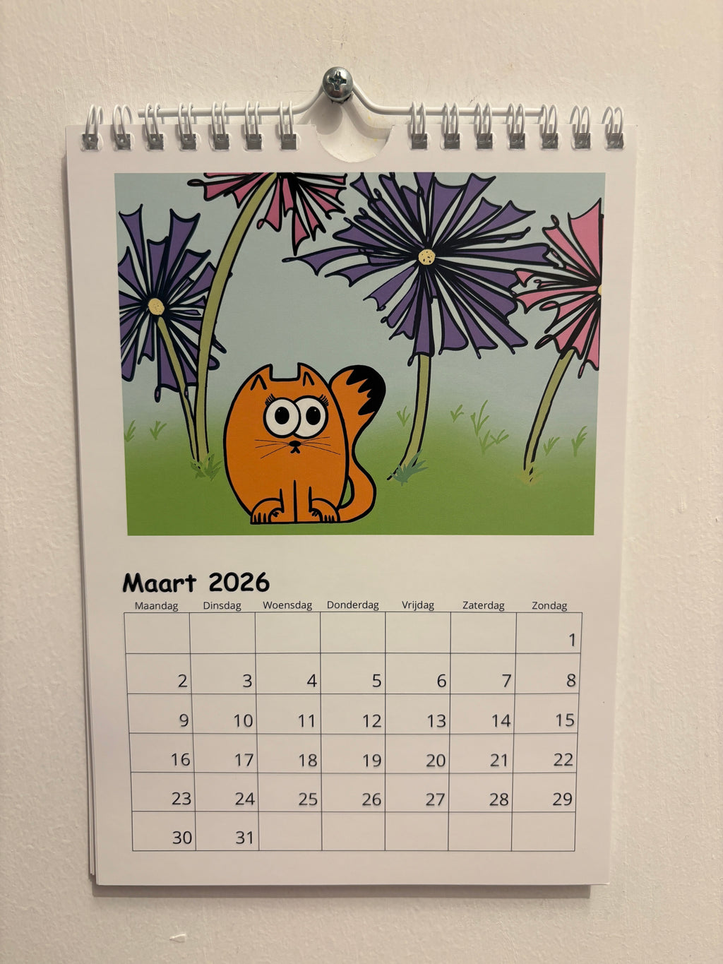 tante poes made a purr-fect birtday calendar!