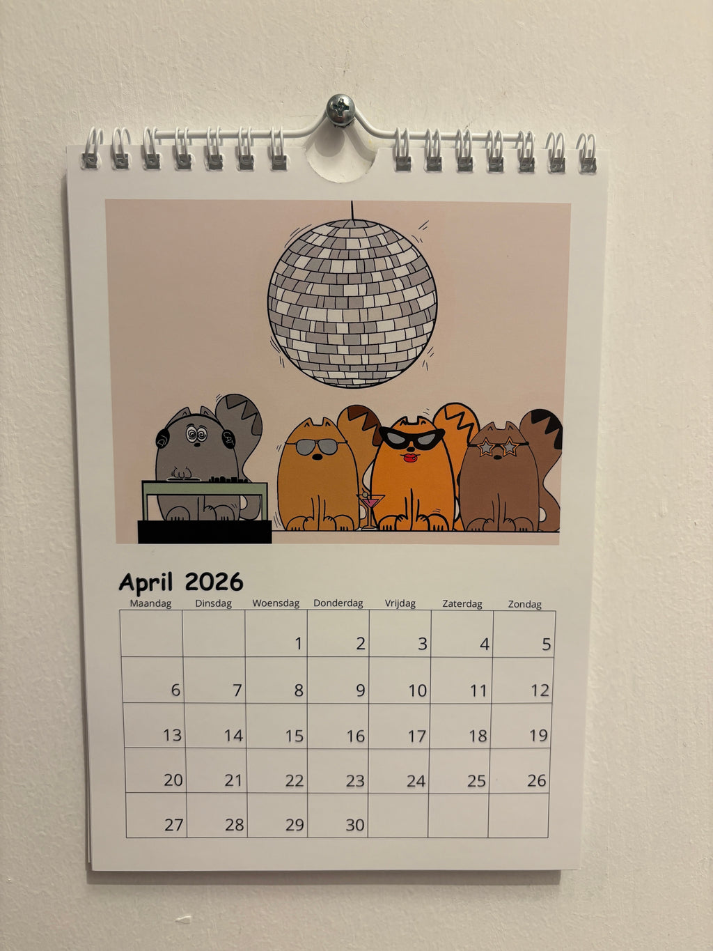 tante poes made a purr-fect birtday calendar!