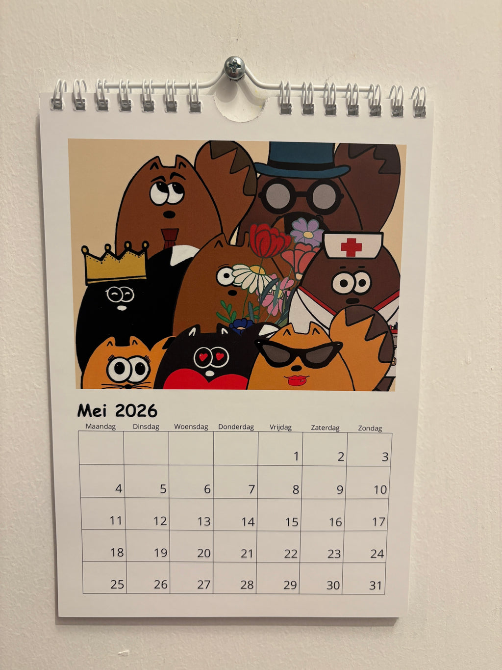 tante poes made a purr-fect birtday calendar!