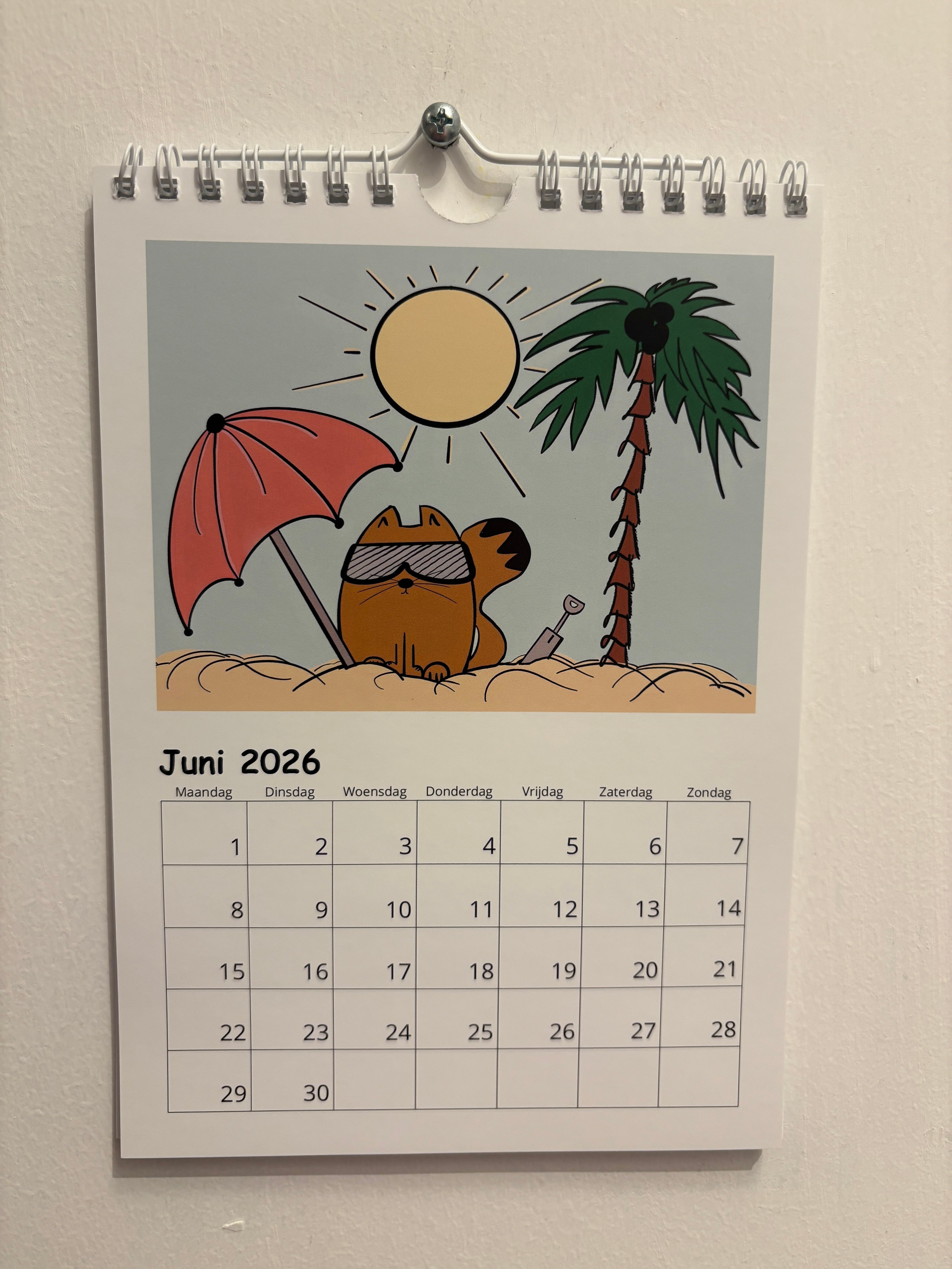 tante poes made a purr-fect birtday calendar!