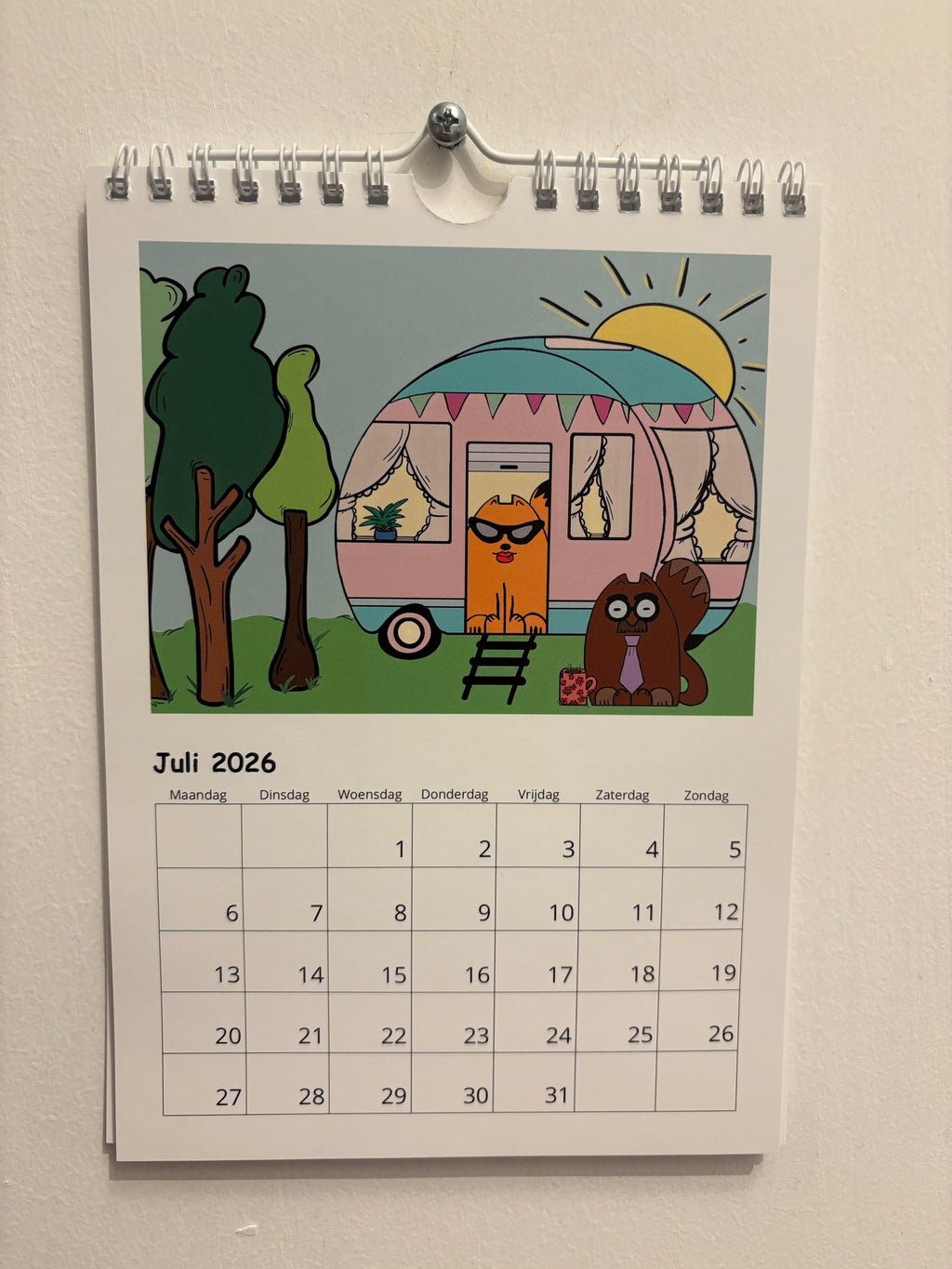 tante poes made a purr-fect birtday calendar!