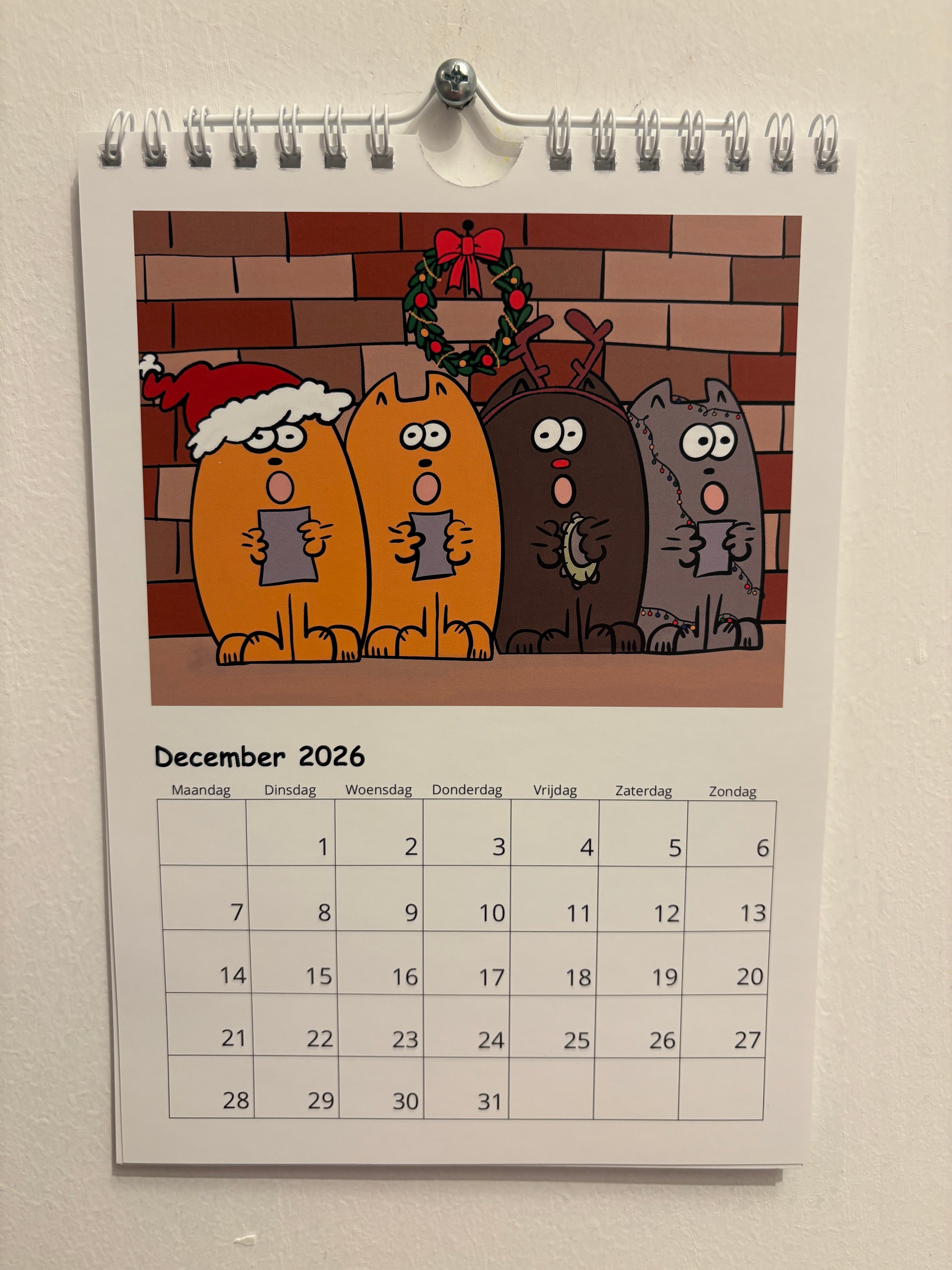 tante poes made a purr-fect birtday calendar!